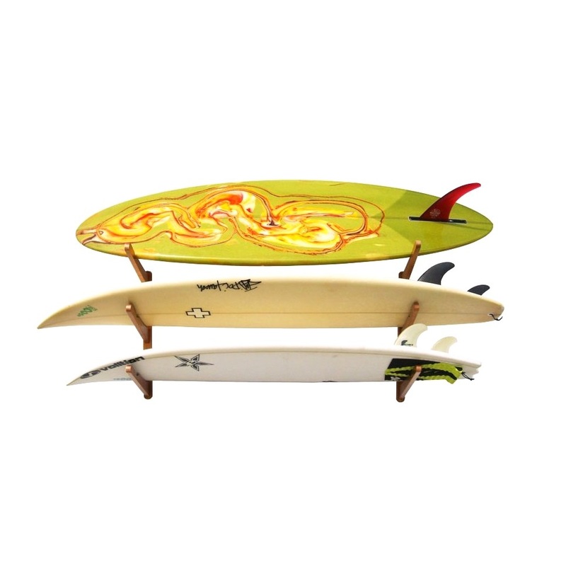 Support mural CORSURF – Multi Rack 3 Boards – Dark Wood