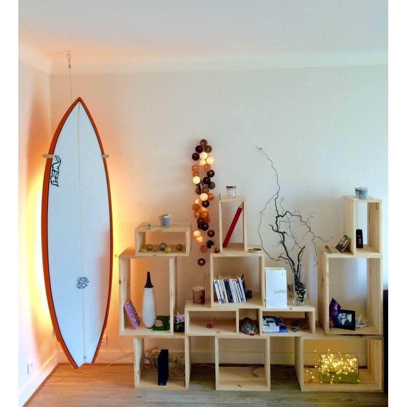 LEVITATION BOARD SUPPORT – Support en bois pour Longboard, Surf et SUP