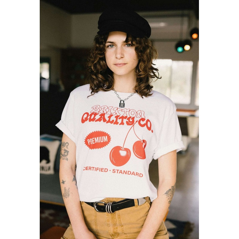 Brixton Premium Cherry Vintage Crew T-Shirt