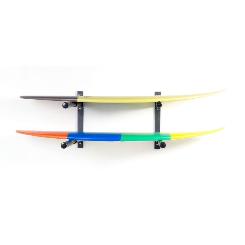 SURF SYSTEM – Support Mural – Double Rack Shortboards, Longboards, SUP