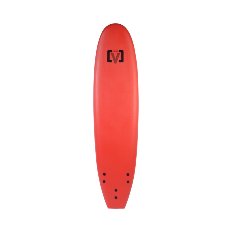 VICTORY – EPS Softboard – Planche de surf en Mousse – Malibu 7’6 – Red