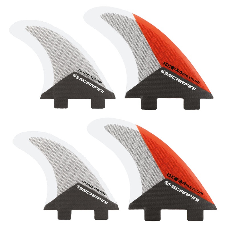 Set de 4 drives SCARFINI HX2.5 Quad Carbon (taille M) (FCS)