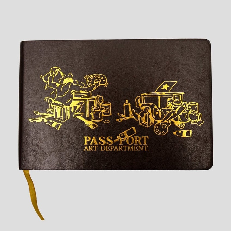 Passport Art Dept. Sketchbook|Brown / Gold