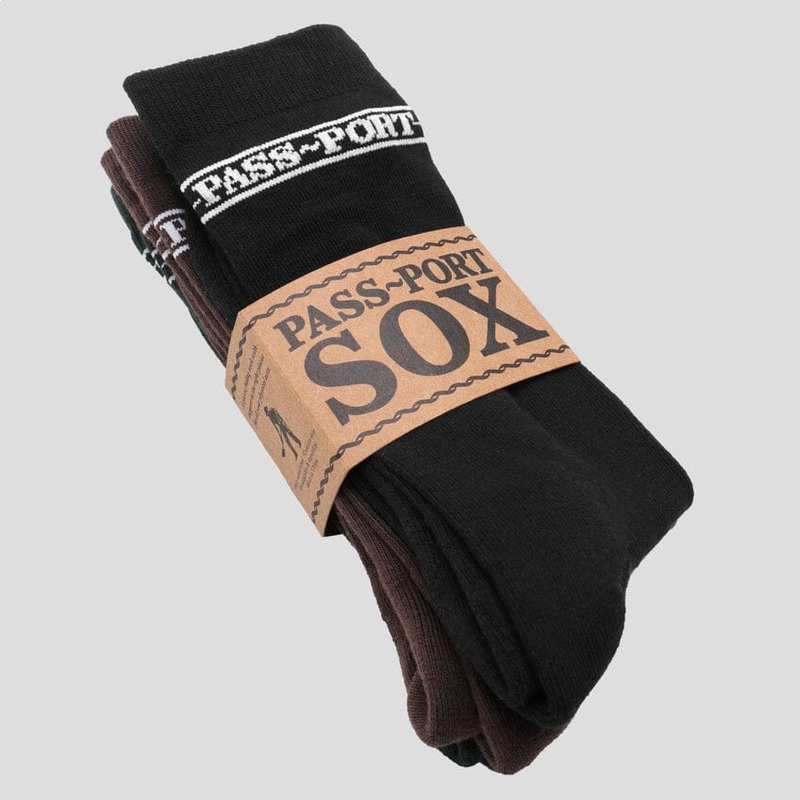 Passport Hi Sox 3 Pack Socks|Black|Black / Grape / Forest