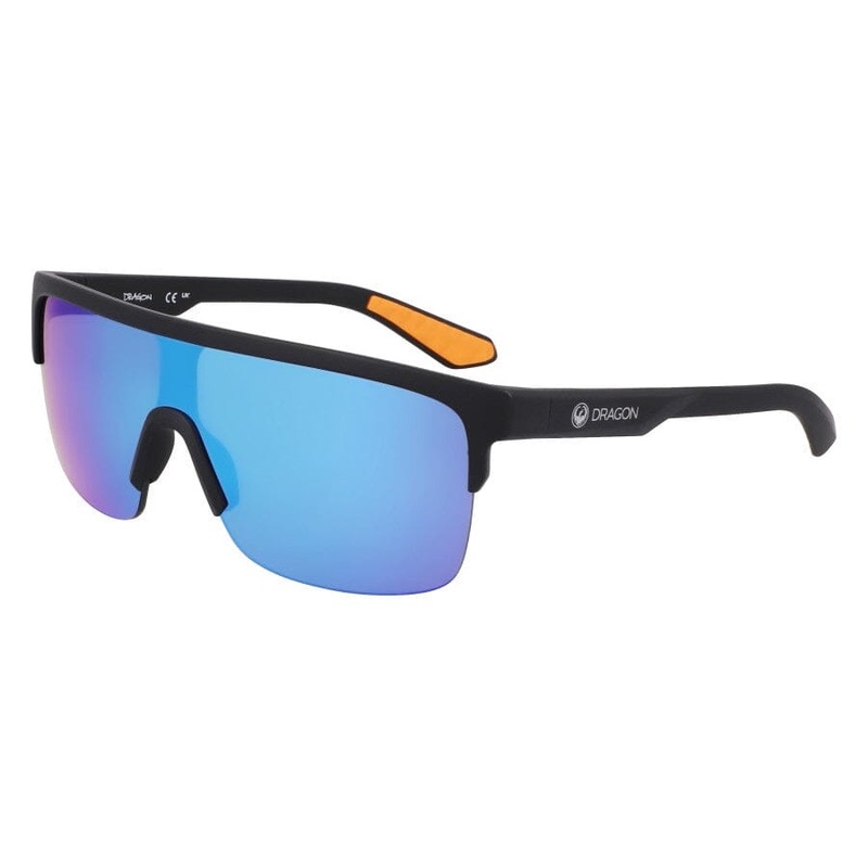 Dragon Slotted Sunglasses|Matte Black / Blue Ion|Matte Black Multi / Green Ion