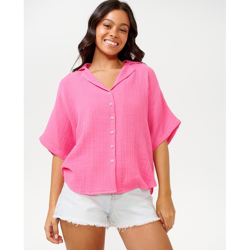 Rip Curl Premium Surf Shirt|Hot Pink|S|M|L|XL