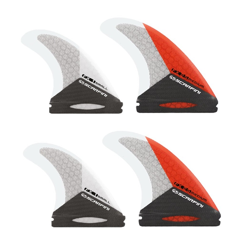 Set de 4 drives SCARFINI FX2.5 Carbon (taille M) (Futures)