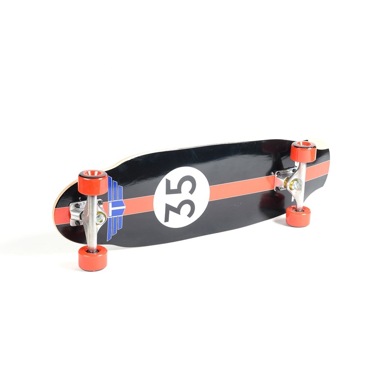 Skateboard Cruiser TRACKER TRUCKS Pool Cruiser 9.25×31.75 – Red Wheels