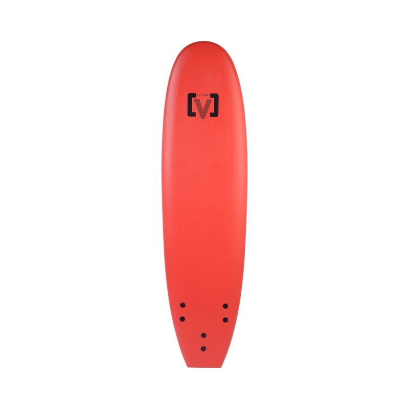 VICTORY – EPS Softboard – Planche de surf en Mousse – Malibu High Volume 7’0 – Red