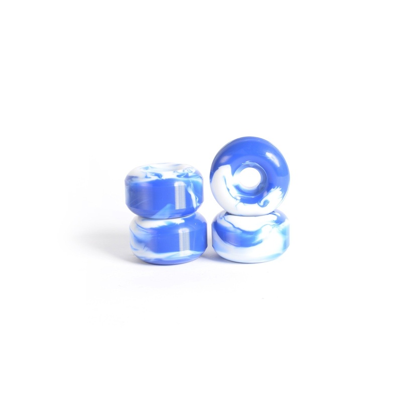 Roues skateboard – YOCAHER 52x30mm 99a – Swirl Blue/White
