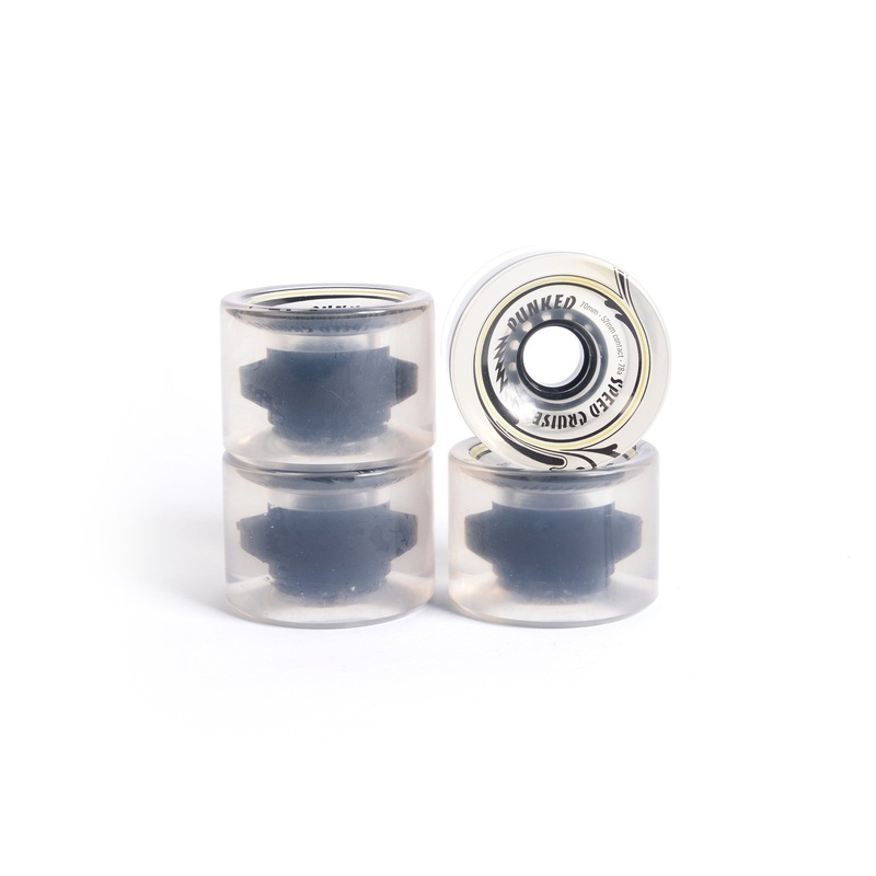 Roues skateboard – YOCAHER 70x52mm 78a – Clear