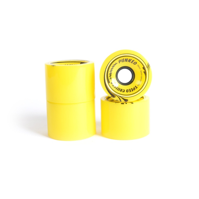 Roues skateboard – YOCAHER 70x52mm 78a – Yellow
