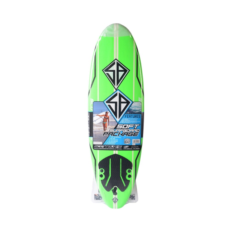 CBC – Planche de Surf en mousse – Softboard 6’0 Scott Burke – Neon Green