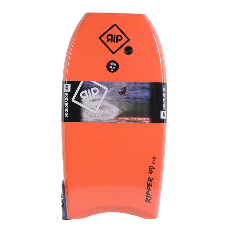 RIP Bodyboard – Ripper Stringer avec leash (EPS) – Orange / Blue