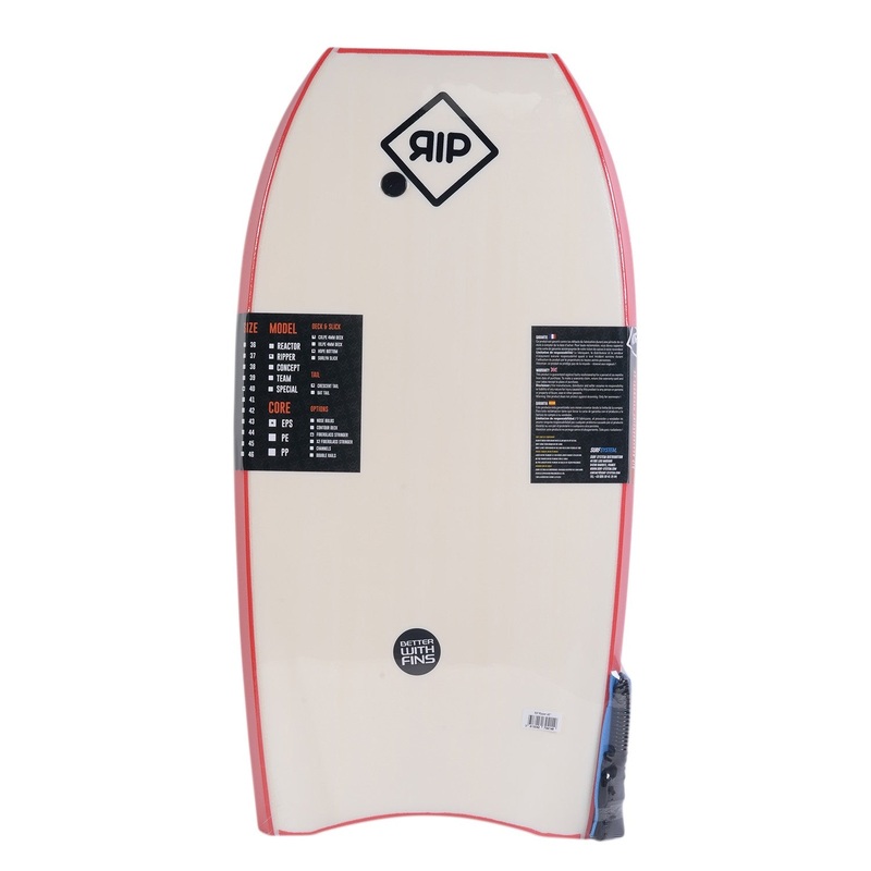 RIP Bodyboard – Ripper Stringer avec leash (EPS) – Red / White