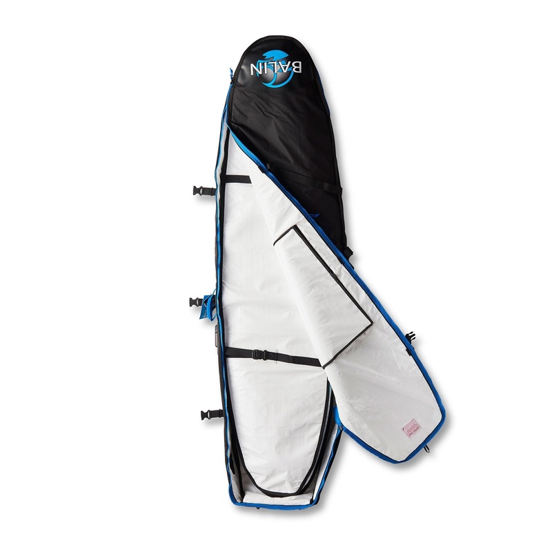 BALIN – Housse de Voyage 1-3 planches – Coffin Triple Wheeler 10mm – Black / Blue
