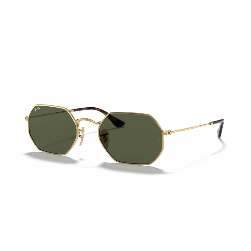 Ray Ban Octagonal Sunglasses|Arista / G15 Green – Medium|Gunmetal / Light Grey Gradient Dark Grey
