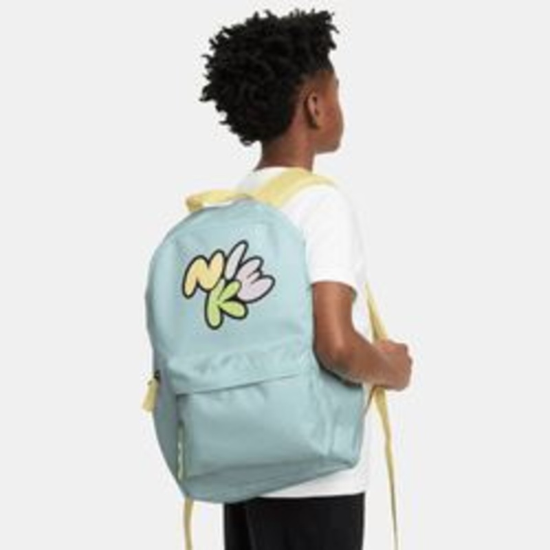 Nike Kids Heritage Backpack|Blue / Yellow|Picante Red