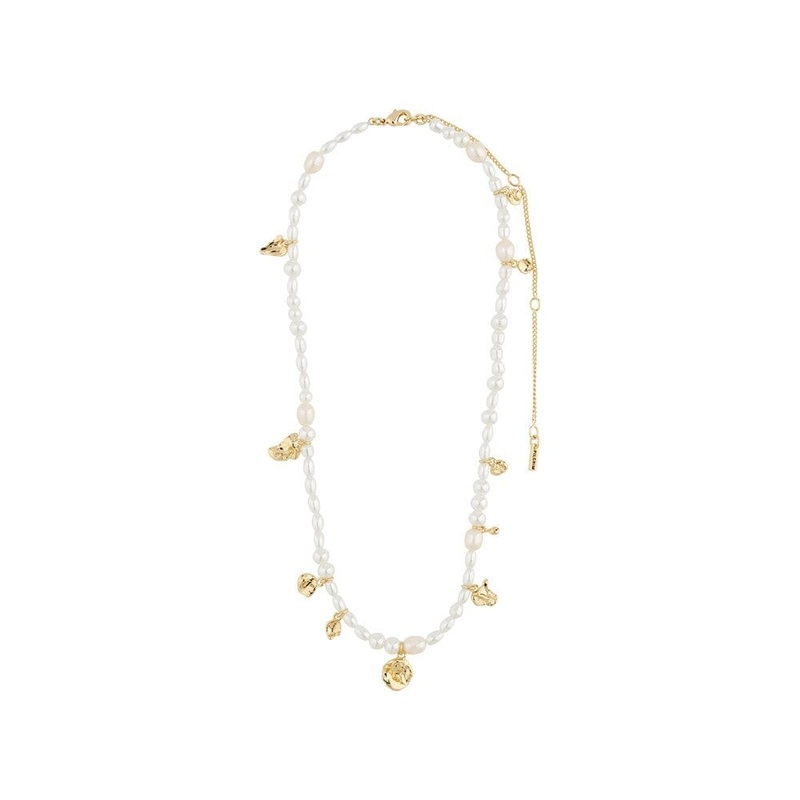 Pilgrim Intent Pearl Necklace|Silver Plated – White|Gold Plated – White