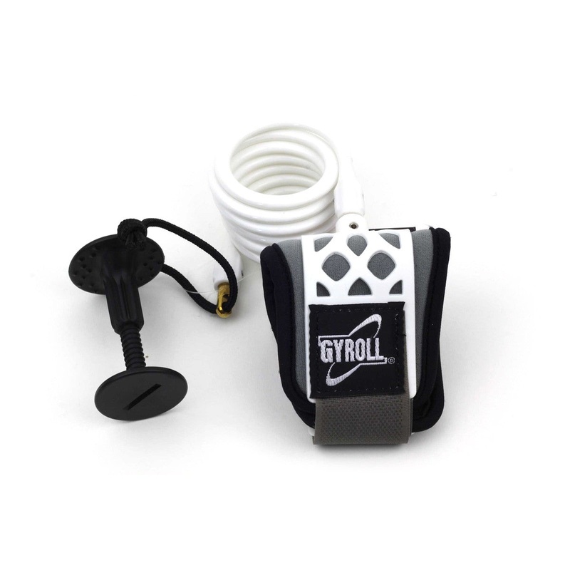 GYROLL – Leash poignet Bodyboard Wrist Leash – White
