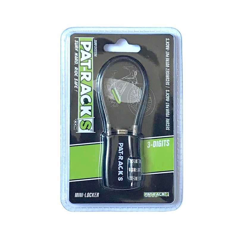 PAT RACKS – Cadenas Mini-Locker pour Velo Shortboard / Longboard ou Scooter