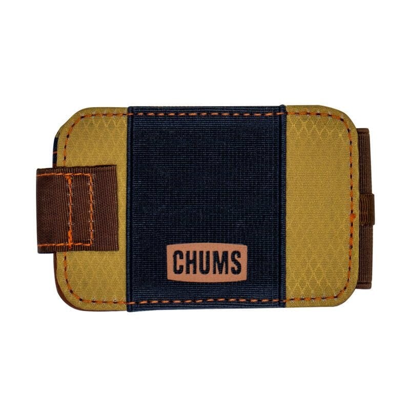 Chums Bandit Bi-Fold Wallet|Black|Orange / Navy / Tan|Light Olive / Tan / Gold