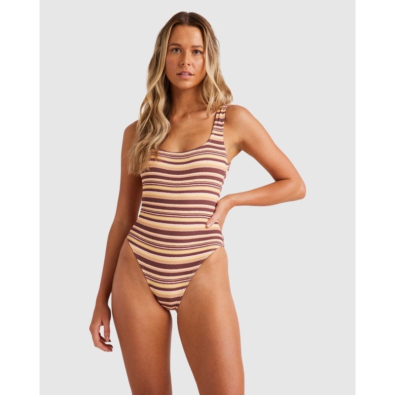 Billabong Beach Waves Square Tanker One Piece Swimsuit