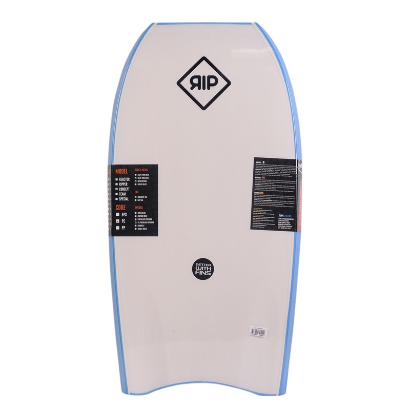 RIP Bodyboard – Concept (PE) Stringer – Blue / White