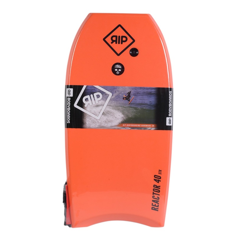 RIP Bodyboard – Reactor Stringer avec leash (EPS) – Orange / Blue