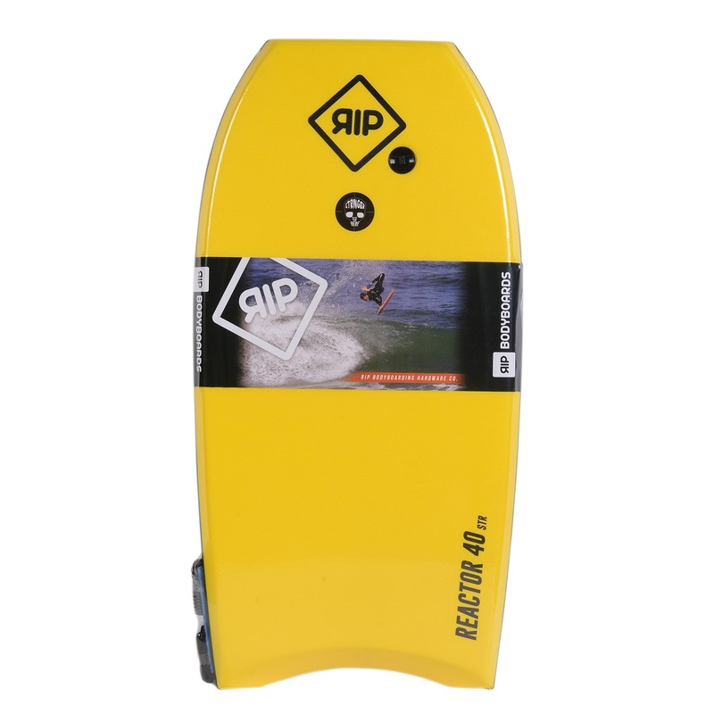 RIP Bodyboard – Reactor Stringer avec leash (EPS) – Yellow / Orange
