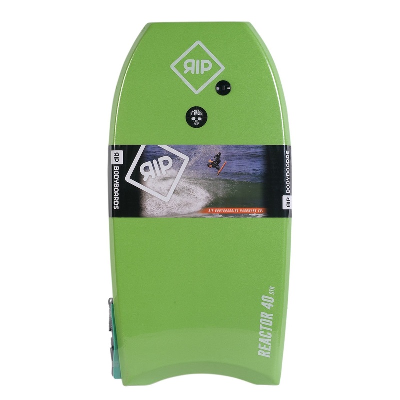 RIP Bodyboard – Reactor Stringer avec leash (EPS) – Green / White