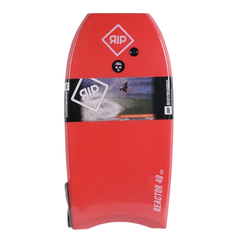 RIP Bodyboard – Reactor Stringer avec leash (EPS) – Red / White