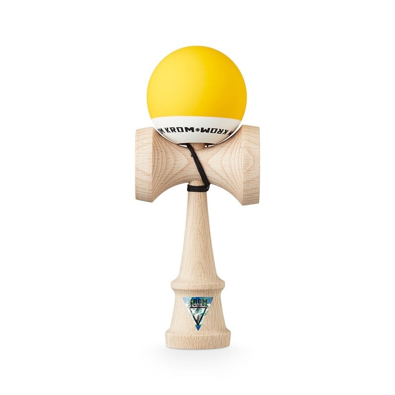 Krom Pop Rubber Kendama – Yellow