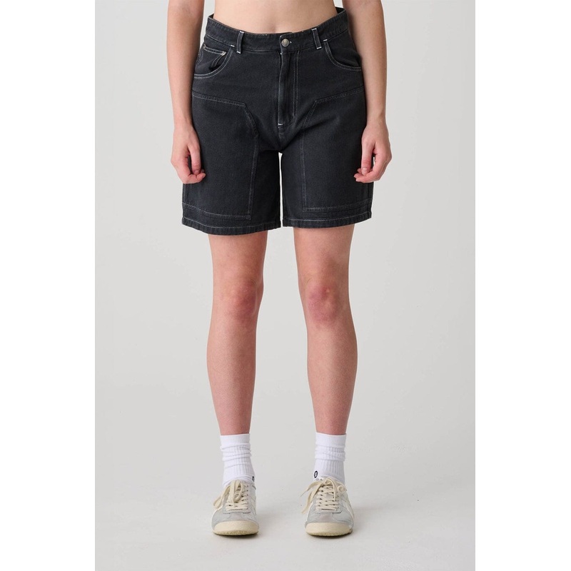 X-Girl Mills Carpenter Shorts|Washed Black|8|10|12|14|16