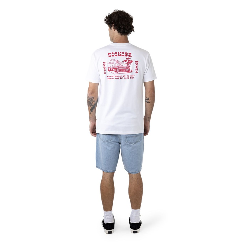 Dickies Motor Service T-Shirt|White|S|M|L|XL