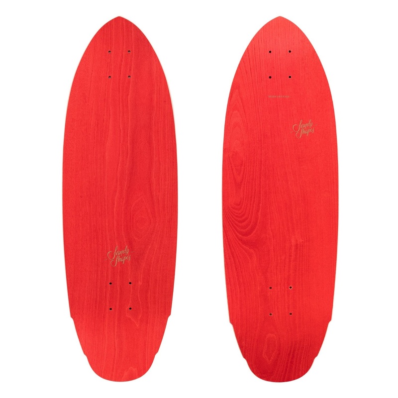 Sandy Shapes – Mediterraneo Surf Skate (Pack Complet) – Red