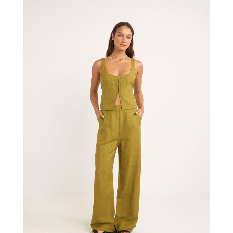Rhythm Maya Vest Top|Olive|10|12|14|8