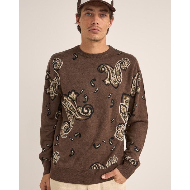 Rhythm Mohair Paisley Knit|Tobacco|M|L|XL