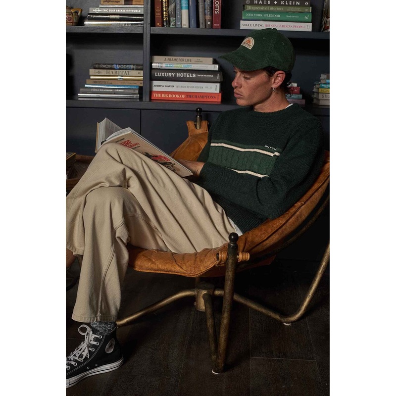 Rhythm Mohair Stripe Knit|Dark Green|S|M|L|XL
