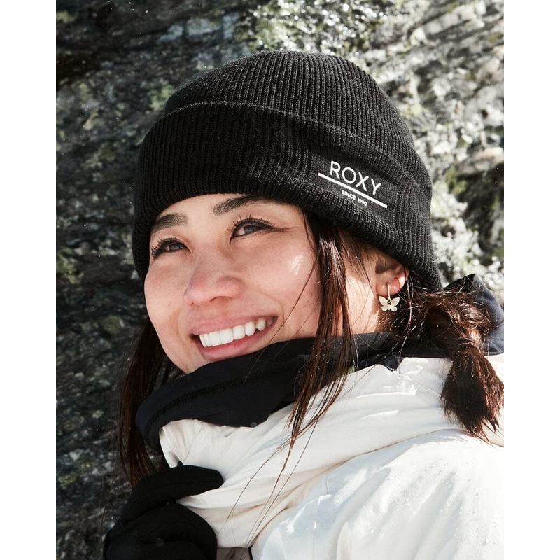 Roxy Folker Beanie|Pink Salt|Sea Pine|True Black