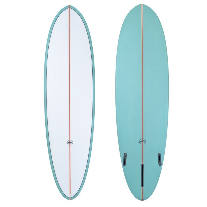 ALOHA Surfboards – Fun Division Mid 6’8 (PU) PVCP Aqua – Futures