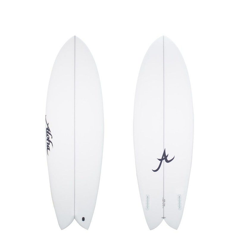 Aloha Surfboards – Keel Twin PU Clear – 5’8 – Futures