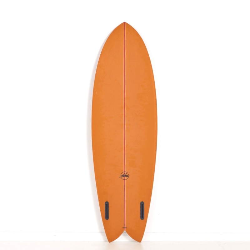Aloha Surfboards – Keel Twin PU PVCP Mustard – 6’0 – Futures
