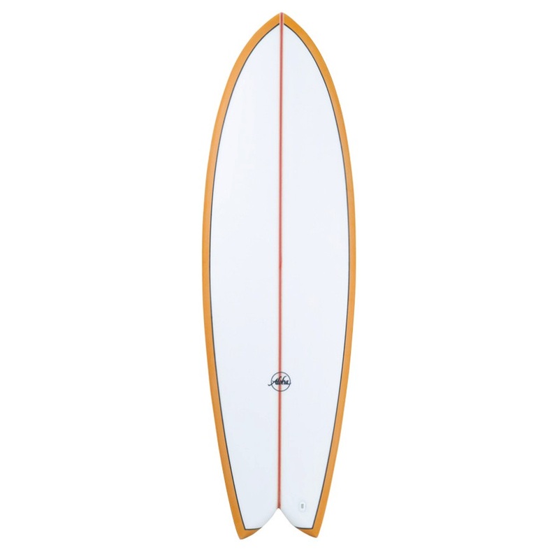 Aloha Surfboards – Keel Twin PU PVCP Mustard – 6’2 – Futures