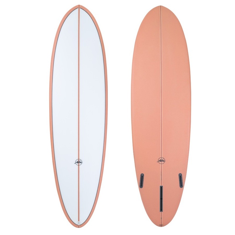ALOHA Surfboards – Fun Division Mid 7’6 (PU) PVCP Coral – Futures