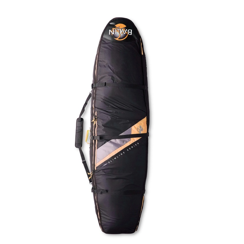 BALIN – Housse de Voyage 1-3 planches – Coffin Triple Wheeler 10mm – Black / Orange