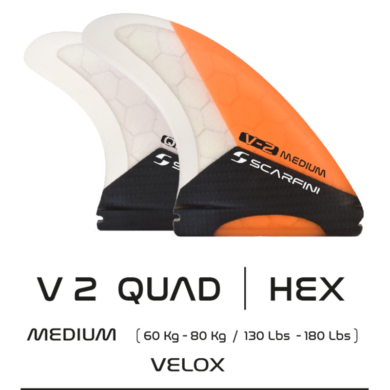 SCARFINI – VELOX CARBON 5 Fins – Taille M (Futures)