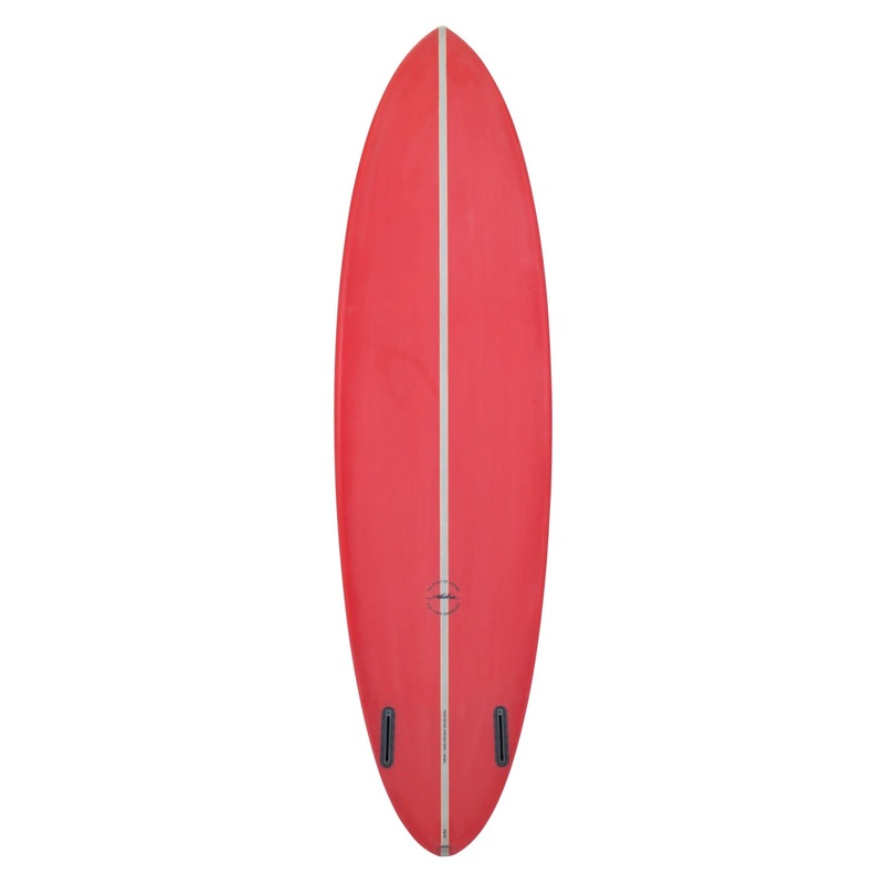 ALOHA Surfboards – Twin Pin 7’2 (PU) PVCP Futures – Red