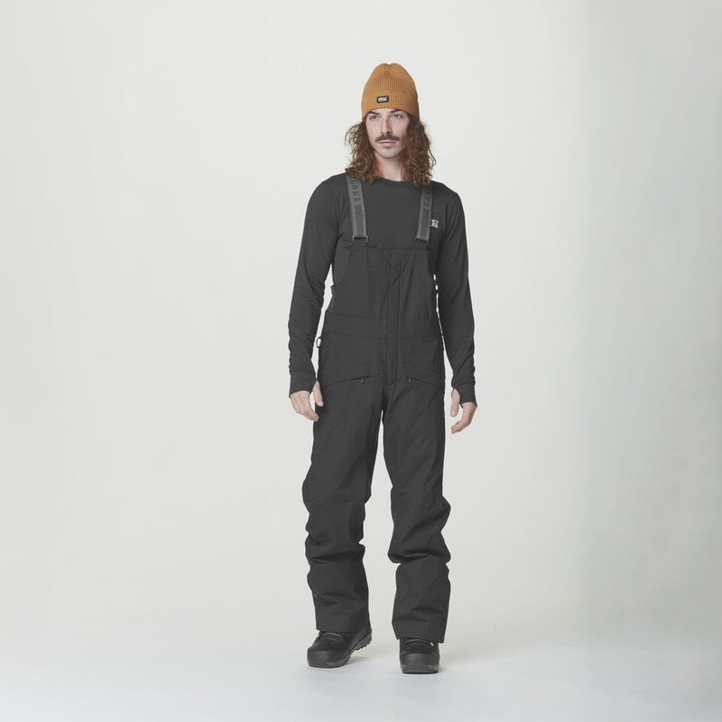 Picture Avening Bib Pants|Black|S|M|L|XL