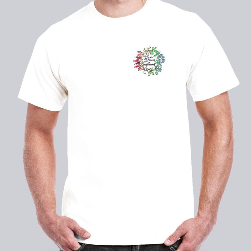 DICK BREWER – T-shirt Multi Color Lei On White